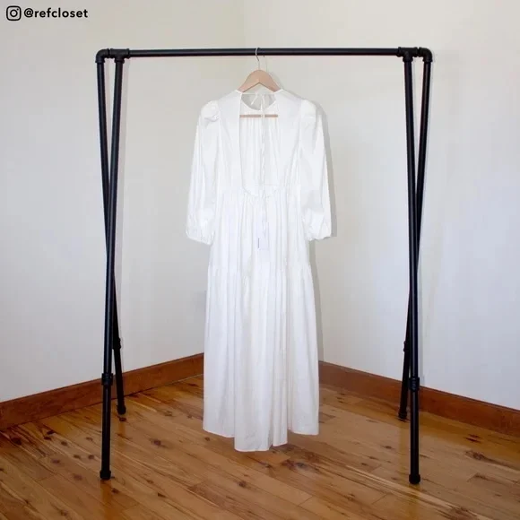 Reformation Backless White Midi Dress - Picture 3 of 4